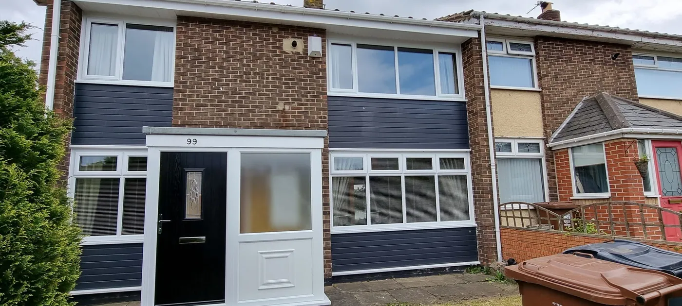 New uPVC windows and composite door installed in Hartlepool and Teesside by DW Glazing, job 1