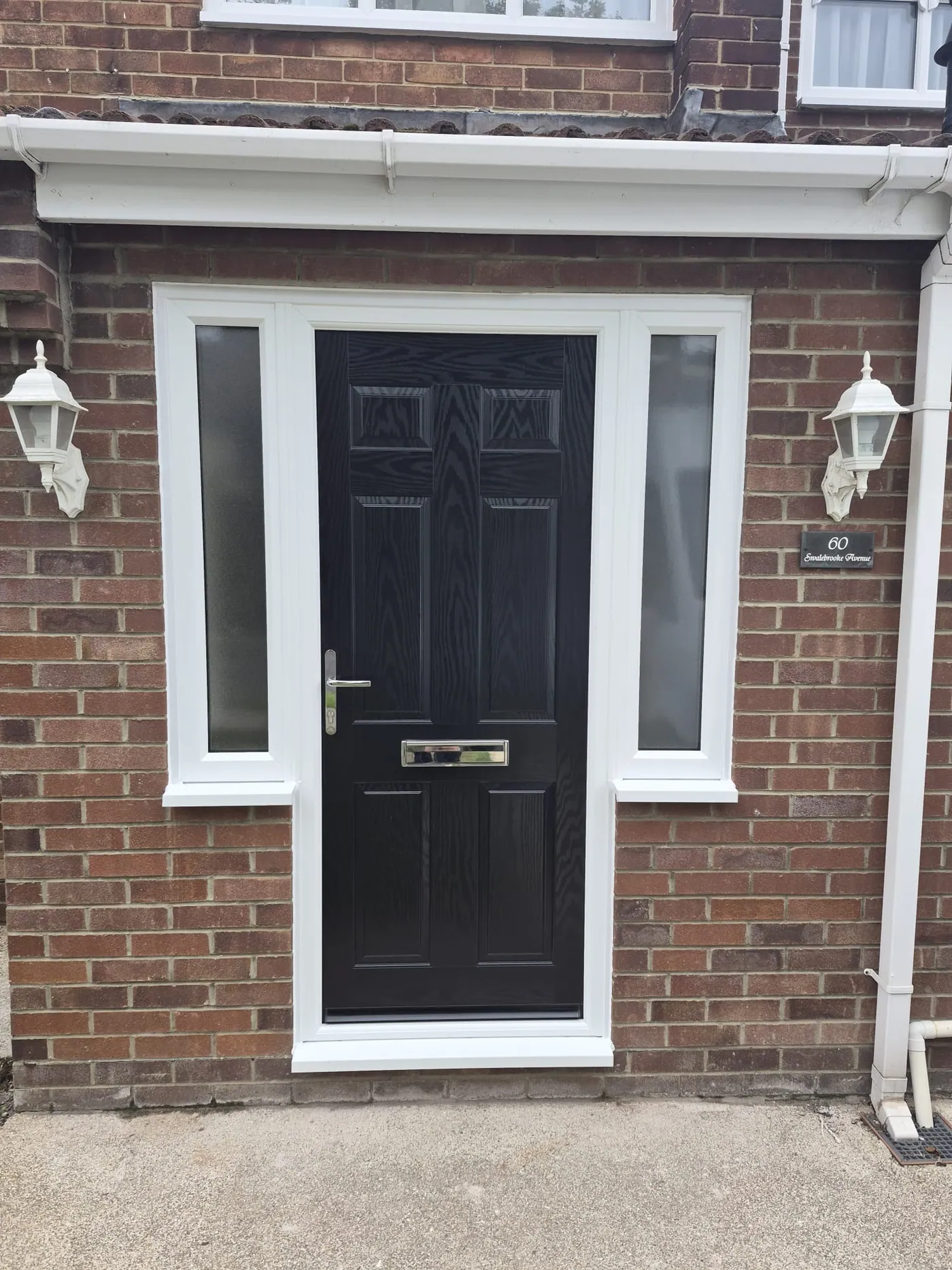 New composite front door installed by DW Glazing in Hartlepool and Teesside, job 17