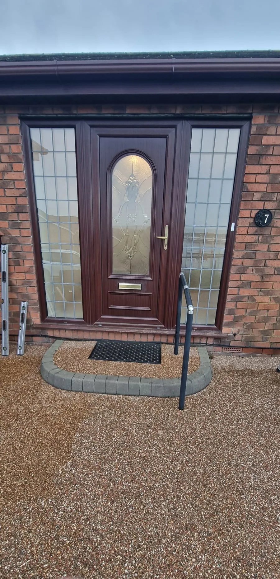 uPVC front door replacement by DW Glazing in Hartlepool and Teesside