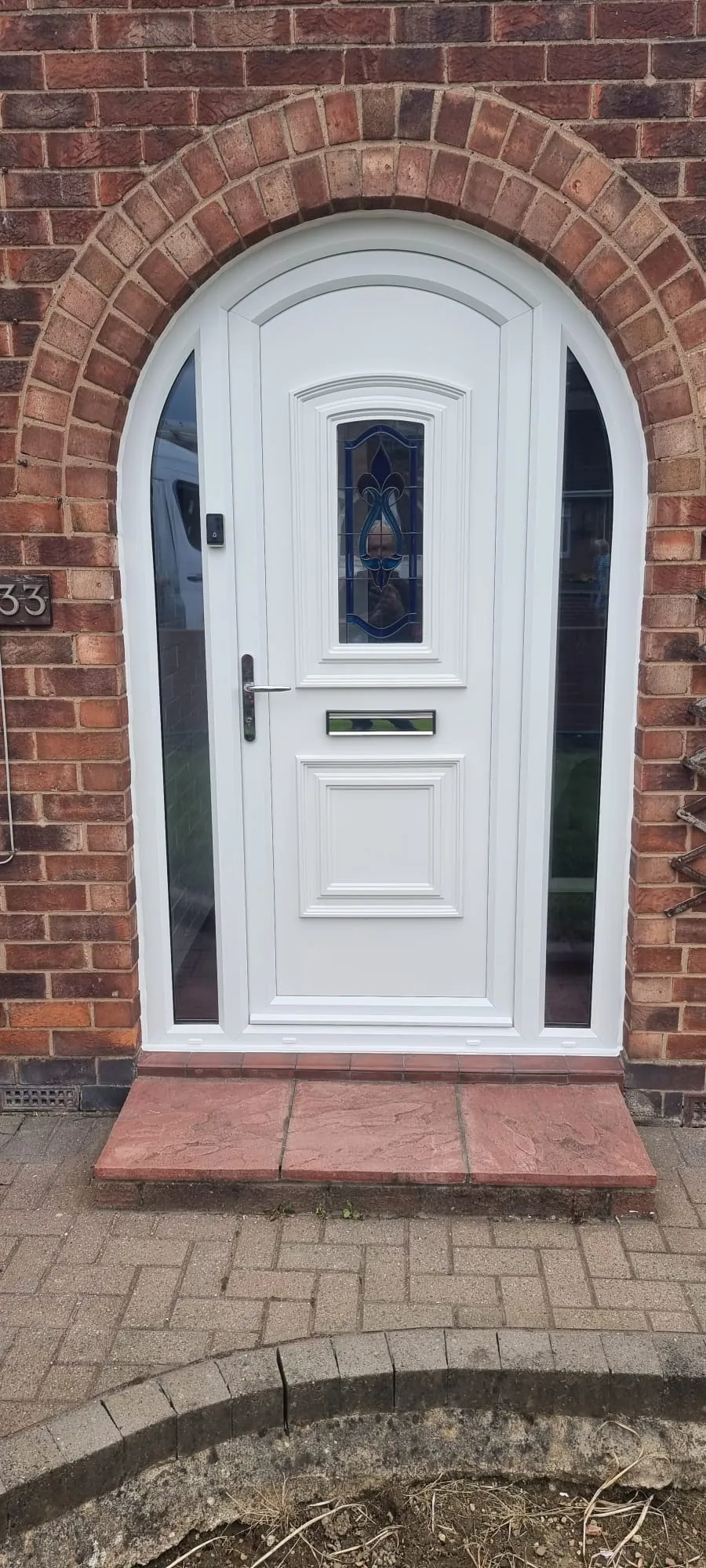 uPVC front door replacement by DW Glazing in Hartlepool and Teesside