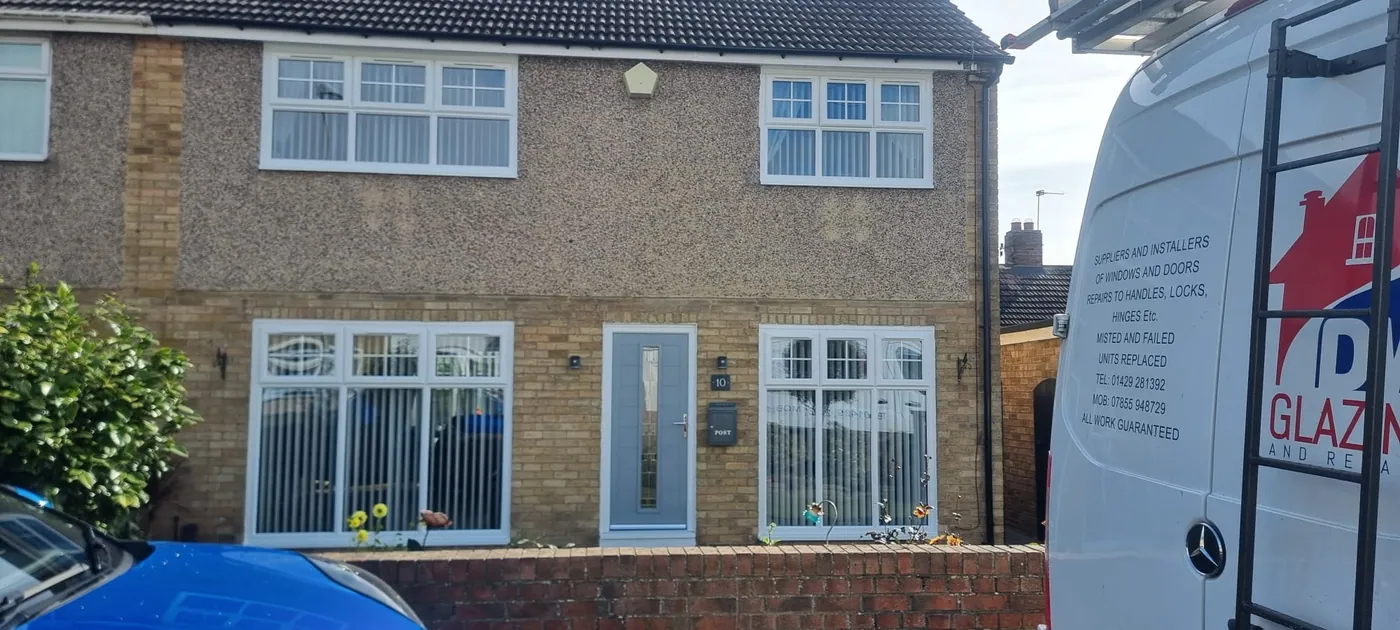 New uPVC windows and composite door installed in Hartlepool and Teesside by DW Glazing, job 5